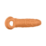 Oxballs Coach Cocksheath Skinz Peachy, a realistic and adjustable sheath designed for thicker stimulation.