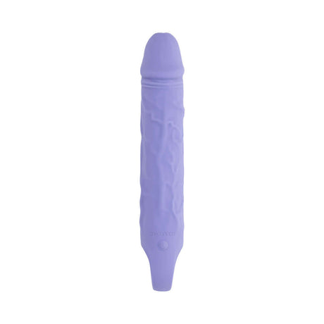 Evolved Large Purple Fantasy Vibrator with lifelike veins and ridged crown for realistic sensations.