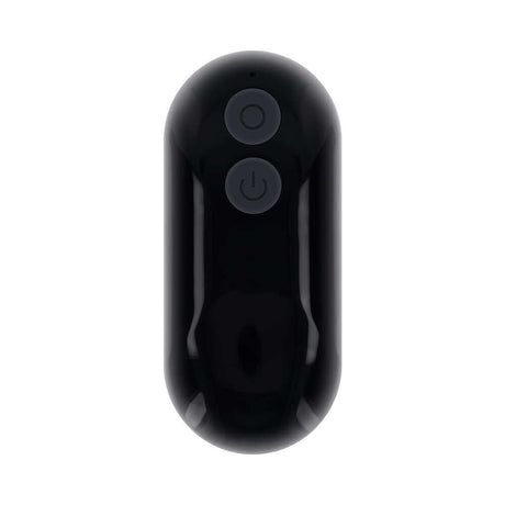 Evolved The Genie Anal Plug Black remote control for enhanced pleasure and sensations.