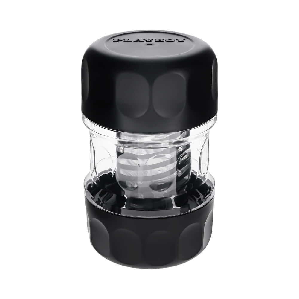 Playboy Pleasure Spring Fling Clear stroker designed for smooth, sensual satisfaction with twist and tease features.