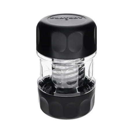 Playboy Pleasure Spring Fling Clear stroker designed for smooth, sensual satisfaction with twist and tease features.