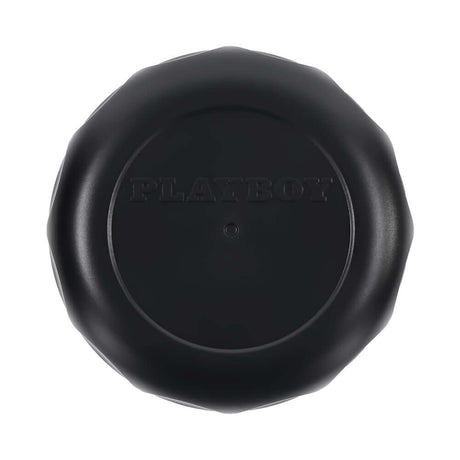 Playboy Pleasure Spring Fling Clear top view showing logo and smooth design for sensual satisfaction.