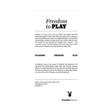 Playboy Pleasure Spring Fling Large Clear product description highlighting freedom to play anytime and anywhere.