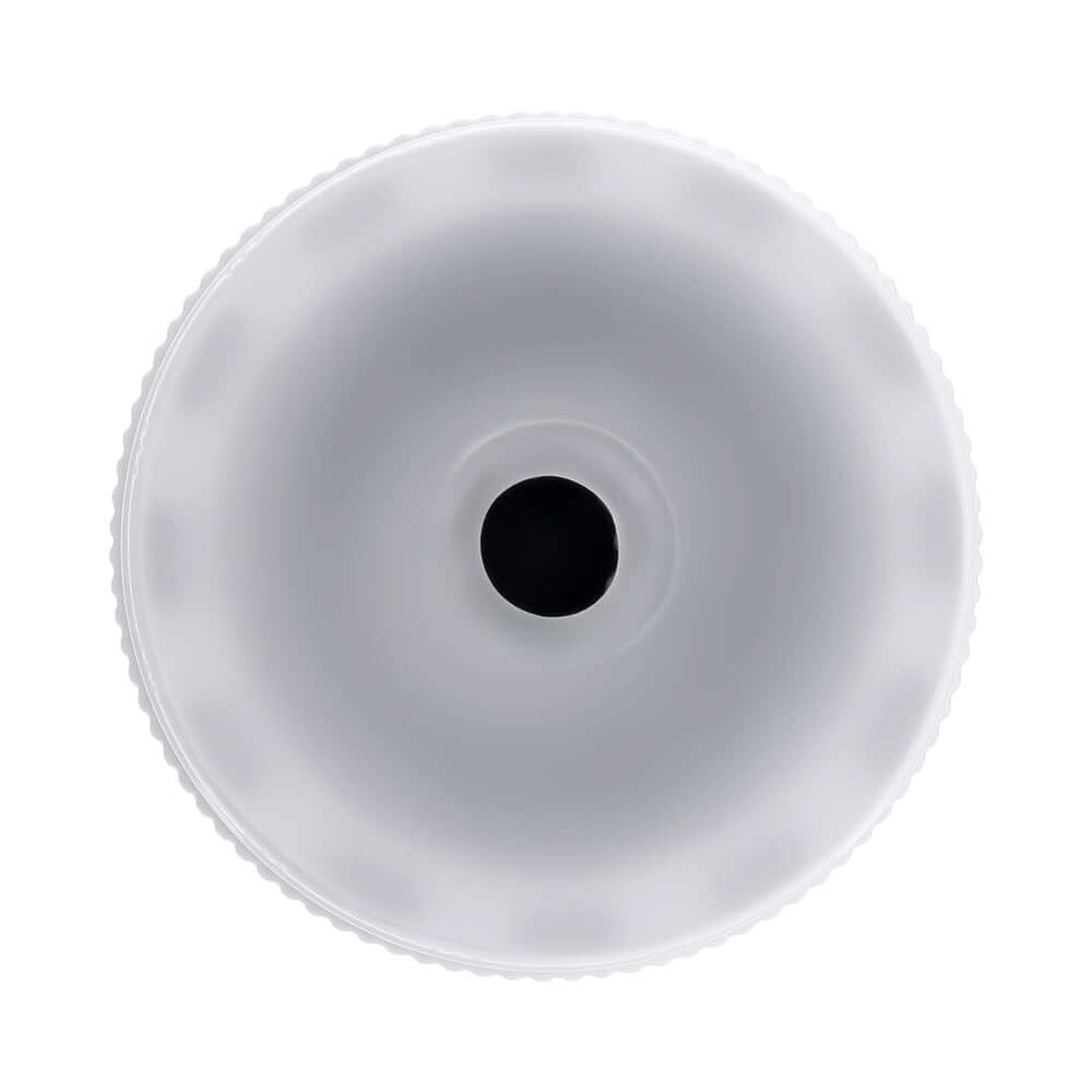 Playboy Pleasure Twisted Stroker view from above showcasing its dual-canister structure for versatile sensations.