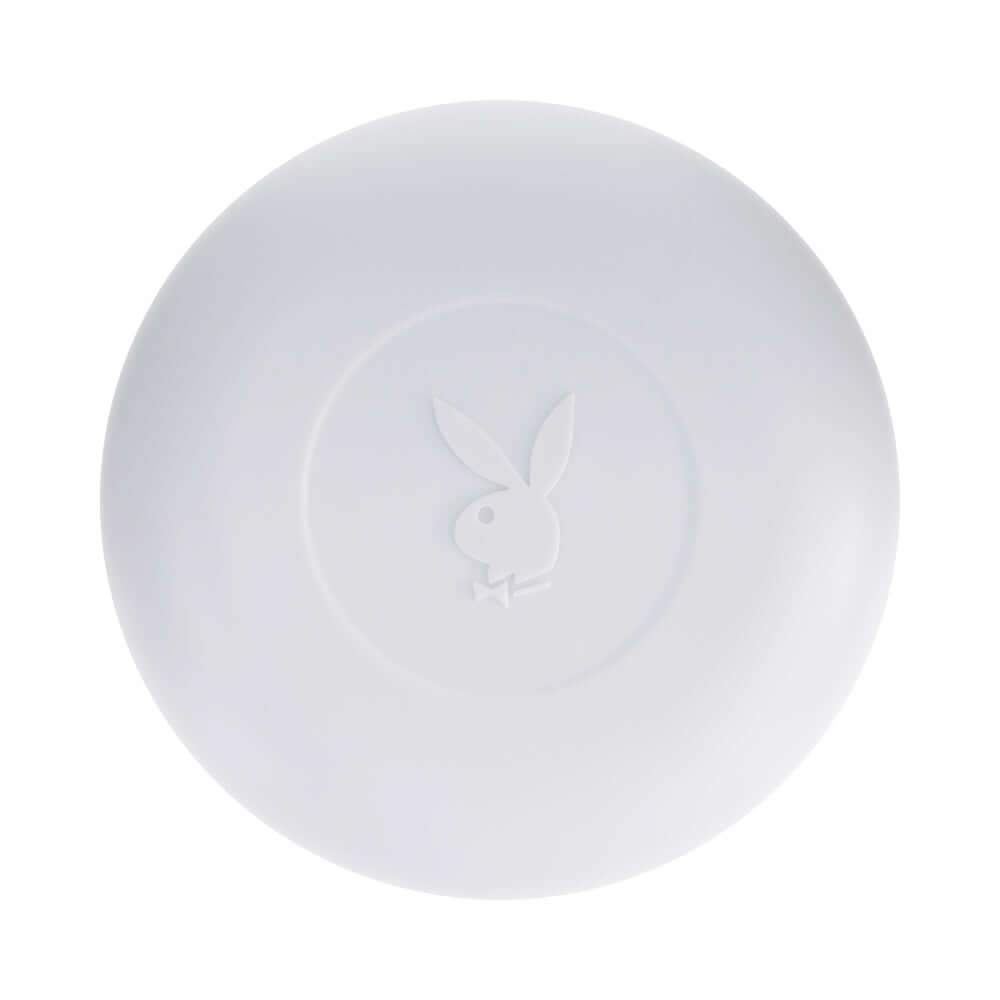 Playboy Pleasure Twisted Stroker packaging featuring the iconic Playboy bunny logo on a smooth white surface.