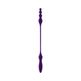 Playboy Pleasure This and That Double End Massager Acai in purple silicone with double-ended design.
