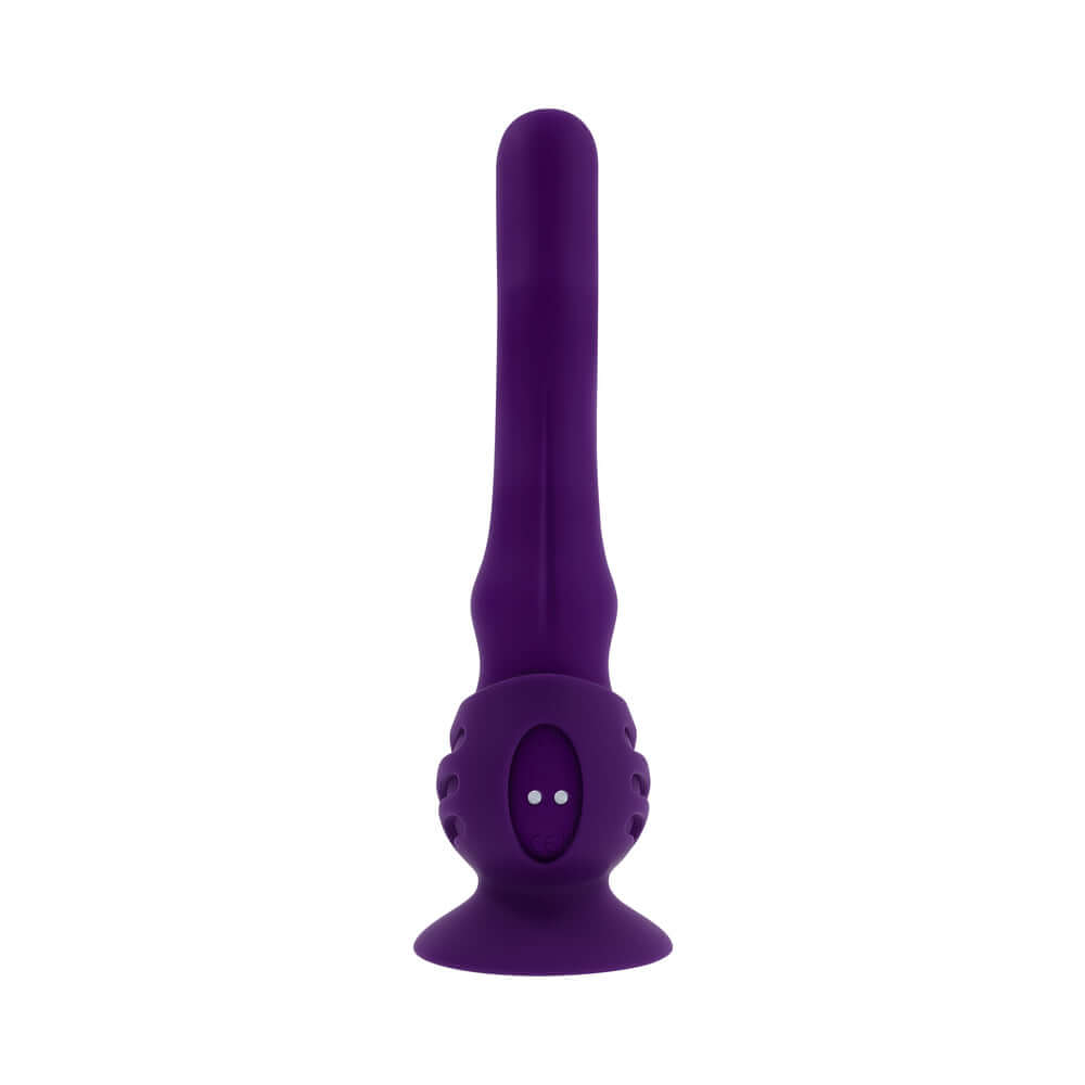 Playboy Wiggle It Vibrator Acai in purple, featuring a unique design for pleasure and powerful vibrations.