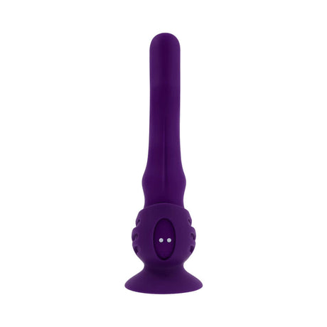 Playboy Wiggle It Vibrator Acai in purple, featuring a unique design for pleasure and powerful vibrations.