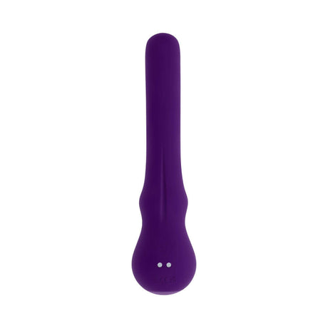 Playboy Wiggle It Vibrator Acai in purple color, featuring a unique twisting and wiggling design for intense pleasure.