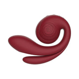 SVibe Snail Gizi Pro Vibrator Bordeaux in a sleek red silicone design for ergonomic stimulation.