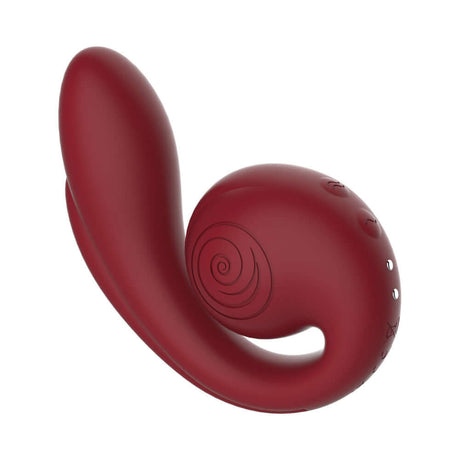 SVibe Snail Gizi Pro Vibrator Bordeaux, a body-safe silicone vibrator for triple-zone stimulation.