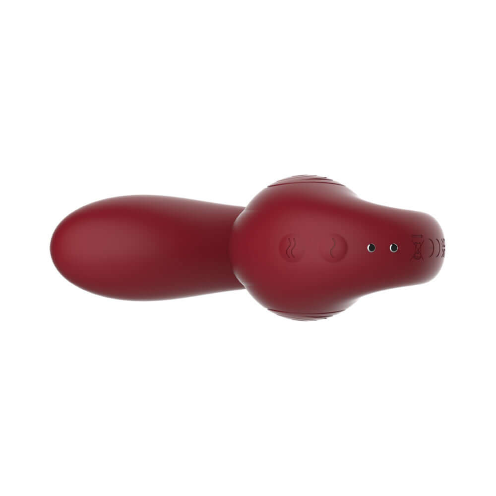 SVibe Snail Gizi Pro Vibrator Bordeaux shown from above, featuring its ergonomic design and body-safe silicone finish.