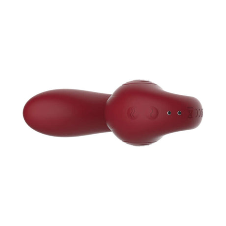 SVibe Snail Gizi Pro Vibrator Bordeaux shown from above, featuring its ergonomic design and body-safe silicone finish.