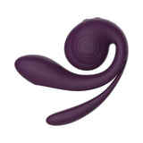 SVibe Snail Gizi Pro Vibrator Grapo - ergonomic body-safe silicone vibrator for triple-zone stimulation.