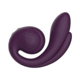 SVibe Snail Gizi Pro Vibrator Grapo in purple silicone, designed for triple-zone stimulation and ergonomic comfort.