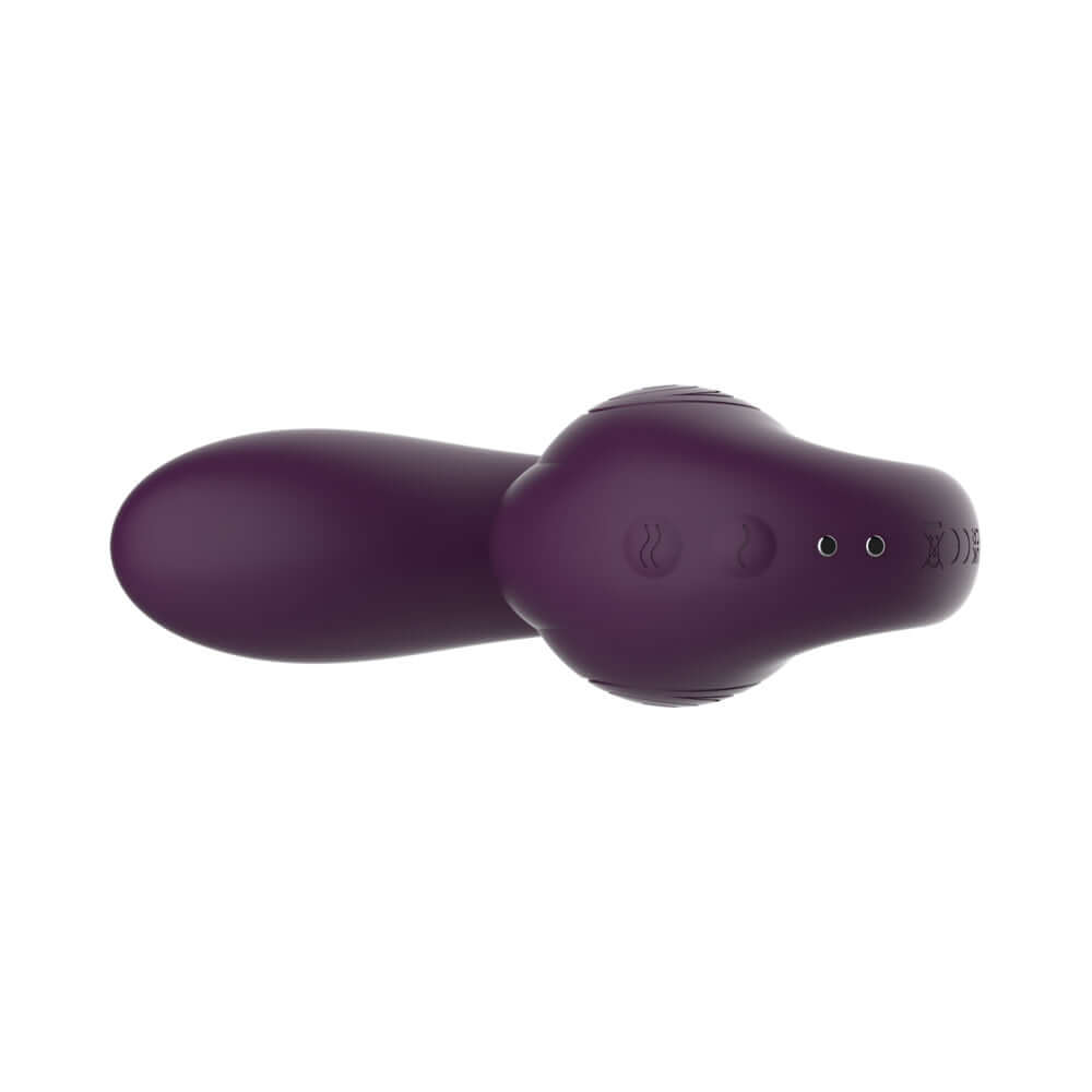 SVibe Snail Gizi Pro Vibrator Grapo in purple color with ergonomic design and control buttons.