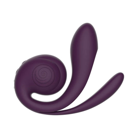 SVibe Snail Gizi Pro Vibrator Grapo in purple with ergonomic design for stable stimulation.