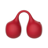 Svibe Snail Twinn Finger Vibrator Cherry in a vibrant red color designed for unique clitoral stimulation.