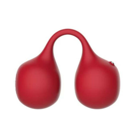 Svibe Snail Twinn Finger Vibrator Cherry in a vibrant red color designed for unique clitoral stimulation.