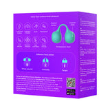 Svibe Snail Twinn Finger App Vibrator Tiffany packaging displaying features and Compression Technology.