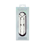 Clarity Heras Caress Glass Dildo packaging showcasing the elegant design and premium quality of this 5.9-inch glass dildo.