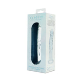 Clarity Seraphic Rapture Glass Dildo packaging, showcasing the elegant design and premium borosilicate glass.
