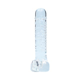 Clarity Seraphic Opus Glass Dildo, a handblown borosilicate glass dildo for elegance and pleasure.