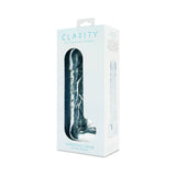 Clarity Seraphic Opus Glass Dildo in elegant packaging showcasing its artistic design and premium quality.