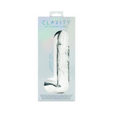 Clarity Seraphic Opus Glass Dildo packaging showcasing elegant design and craftsmanship.