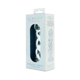 Clarity Seraphic Braid Glass Dildo packaging featuring a elegant design for premium pleasure.