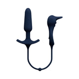 VeDO Humper Rechargeable Dual C-Ring with Anal Plug Black for dual stimulation and hands-free enjoyment.