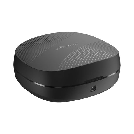 We-Vibe Chorus Pro Cosmic Purple storage case for couples vibrator, sleek black design with modern lines.