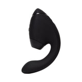 Womanizer Next Duo Massager Black side view showcasing its sleek design and dual functionality for enhanced pleasure.