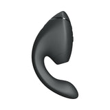 Womanizer Next Duo Massager Black side view showcasing its sleek design and dual stimulation features.