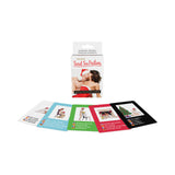 Santas Secret Sex Positions Cards featuring playful holiday-themed couple activities and game instructions.