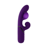 Evolved Pleasure Puff Inflatable Massager Purple, a flexible dual vibrator designed for customizable pleasure.