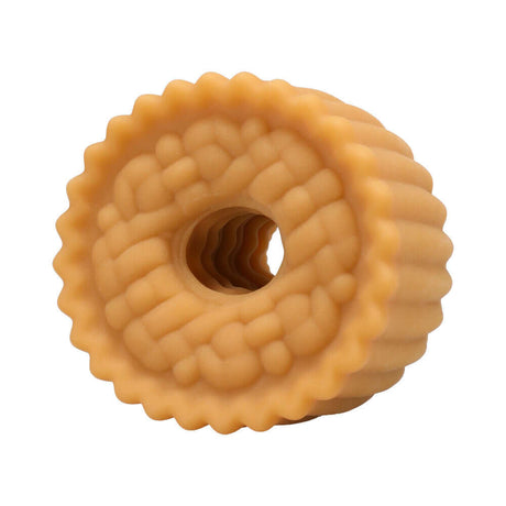 GoodHead Apple Pie Blowjob Set showing a soft, textured stroker designed for pleasurable experiences.