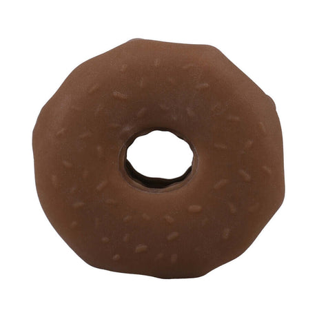 GoodHead Chocolate Donut Blowjob Set open-ended donut stroker in chocolate color, designed for pleasure and enjoyment.