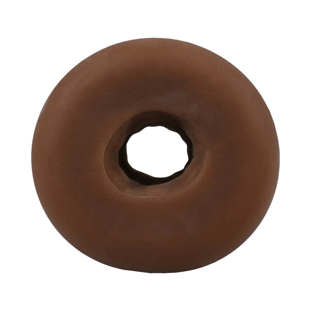 GoodHead Chocolate Donut Blowjob Set - a chocolate donut stroker made from ULTRASKYN, designed for pleasure.