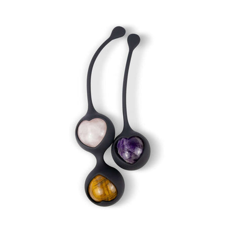 Adrien Lastic Harmony Stones Kegel and Chakra Set featuring natural stones for chakra alignment.