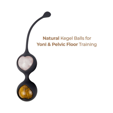 Adrien Lastic Harmony Stones Kegel and Chakra Set featuring natural Kegel balls for Yoni and Pelvic Floor Training.