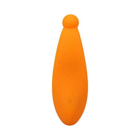 Polynesian Pleasures Into The C Sun Coralee Sunrise Orange silicone vibrator with a coral-inspired tip.