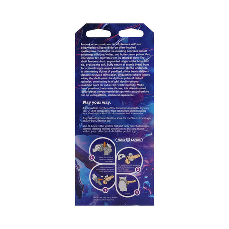 Vac-U-Lock x Fantasy Fuckers Milky Way Multi-Color product packaging with cosmic design and usage instructions.