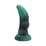 Vac-U-Lock x Fantasy Fuckers Green Serpent, a fantasy dildo with a unique design and textured surface.