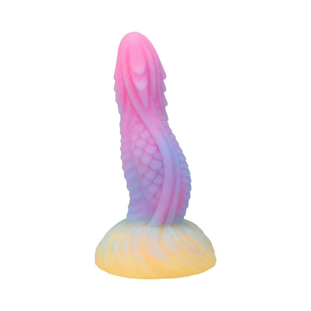 Vac-U-Lock x Fantasy Fuckers Glow-in-the-Dark Dragons Tongue in vibrant pink and blue silicone design.