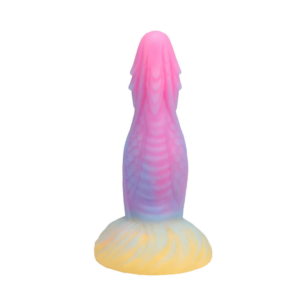 Vac-U-Lock x Fantasy Fuckers Glow-in-the-Dark Dragons Tongue in pastel colors, showcasing its unique design and glow effect.