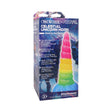 Vac-U-Lock Fantasy Fuckers Celestial Unicorn Horn Glowing Dildo packaging with vibrant colors and details.