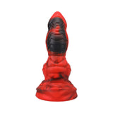 Vac-U-Lock Fantasy Fuckers Red Raider Silicone Dildo Red in striking red and black silicone design.