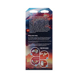 Vac-U-Lock Fantasy Fuckers Red Raider Silicone Dildo Red packaging with instructions and colorful graphic design.