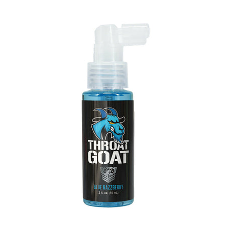 Fort Troff Throat Goat Blue Razzberry 2 Oz bottle with pump for enhanced oral pleasure.